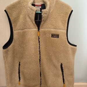 L.L. Bean Mens XL Mountain Pile Sherpa Fleece Vest